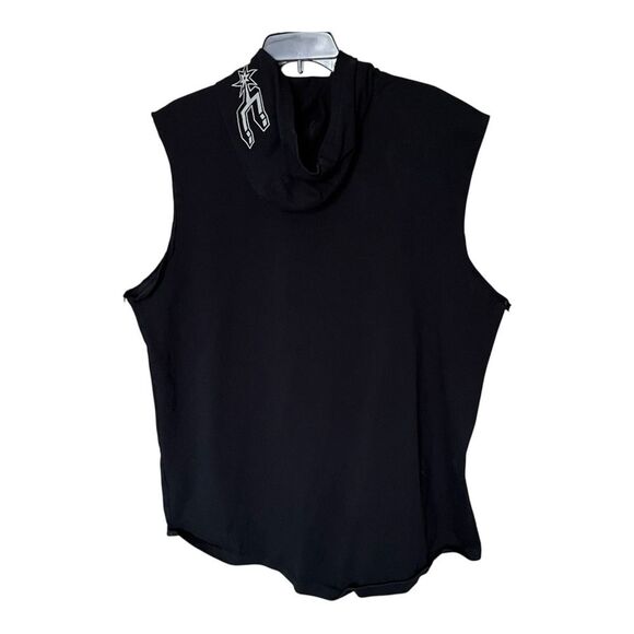 Nike The Nike Tee Black Cotton Sleeveless Hooded San Antonio Spurs Shirt Size XL - Picture 2 of 9